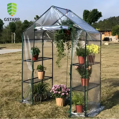 Tissu de maison verte en PVC