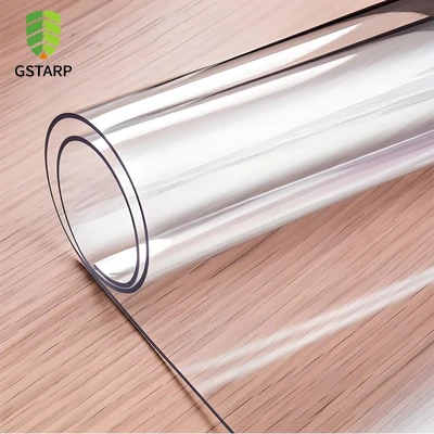 Bâche de PVC transparente épaisse