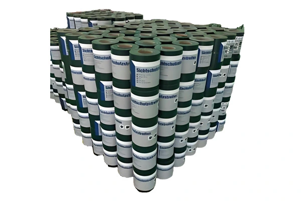 Application de la clôture de bande de PVC