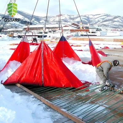 Matériau de la bâche de neige en PVC