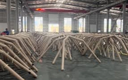 Atelier gonflable de production de tente 4