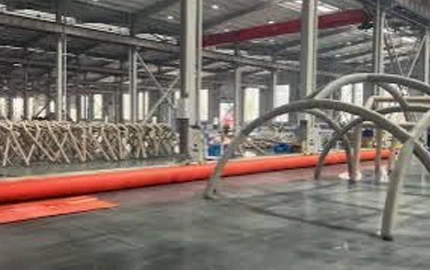 Atelier gonflable de production de clôture d'huile de tente 3